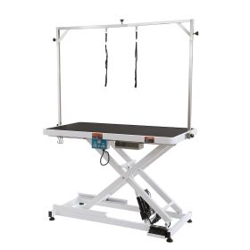 VEVOR 50" Electric Pet Grooming Table, Heavy Duty Dog Grooming Arm for Large Dogs, Height Adjustable Dog Grooming Station, Anti Slip Tabletop/Dog Groo