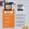 Food Dehydrator Machine 25QT, 8 Trays Stainless Steel Dehydrator Machine, Large Capacity Dehydrators for Food and Jerky, Herbs, Yogurt, Veggies, Dog T