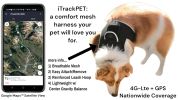 Consistent Realtime Mini Cat Dog GPS Tracking Collar Waterproof Device Size:XXL