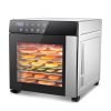 Food Dehydrator Machine 25QT, 8 Trays Stainless Steel Dehydrator Machine, Large Capacity Dehydrators for Food and Jerky, Herbs, Yogurt, Veggies, Dog T