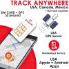 Prepaid GPS Cards for LMTXXS GPS Dogs Collar Tracker / Hybrid Map / Geofences