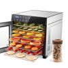Food Dehydrator Machine 25QT, 8 Trays Stainless Steel Dehydrator Machine, Large Capacity Dehydrators for Food and Jerky, Herbs, Yogurt, Veggies, Dog T