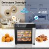 Food Dehydrator Machine 25QT, 8 Trays Stainless Steel Dehydrator Machine, Large Capacity Dehydrators for Food and Jerky, Herbs, Yogurt, Veggies, Dog T