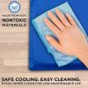 Dog Cooling Mat 27' x 43' Pad for Kennels, Crates and Beds, Non-Toxic, Durable Solid Self Cooling Gel Material. No Refrigeration