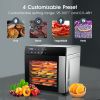 Food Dehydrator Machine 25QT, 8 Trays Stainless Steel Dehydrator Machine, Large Capacity Dehydrators for Food and Jerky, Herbs, Yogurt, Veggies, Dog T