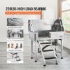 VEVOR 34" Pet Dog Bathing Station w/Ramp, Professional Stainless Steel Dog Grooming Tub w/ Storage Drawer, Faucet,Rich Accessory, Dog Bathtub for Larg