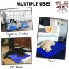 Dog Cooling Mat 27' x 43' Pad for Kennels, Crates and Beds, Non-Toxic, Durable Solid Self Cooling Gel Material. No Refrigeration